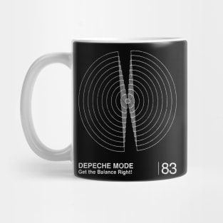 Get The Balance Right!  / Minimalist Graphic Design Artwork Mug